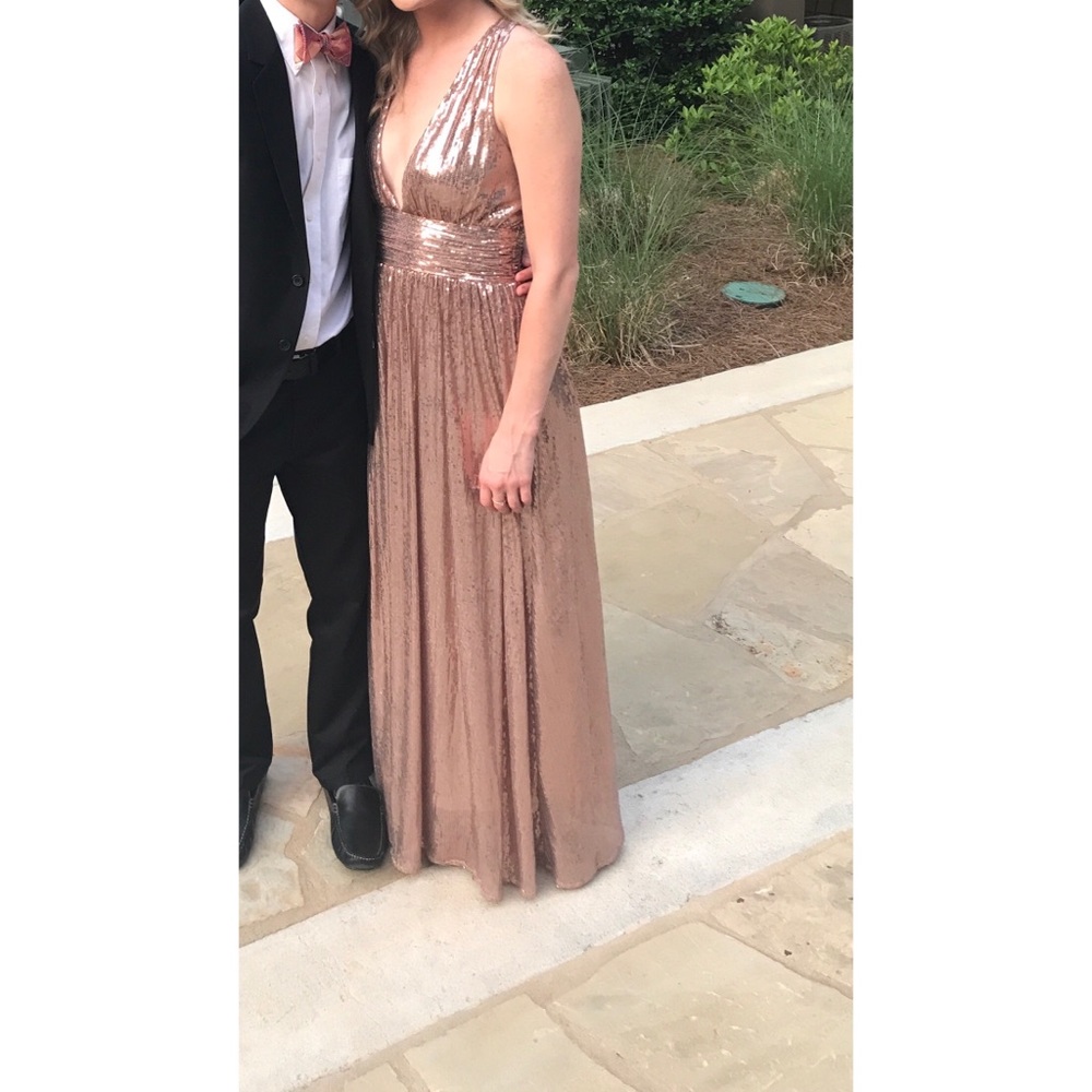 Rose gold prom/formal dress